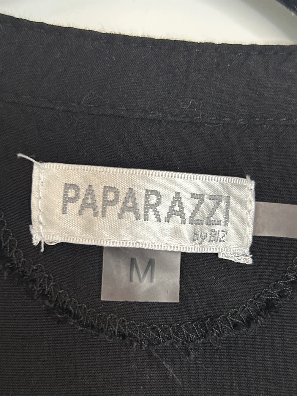 Paparazzi Black Tunic with Multicolor Embroidery - Picture 3 of 7